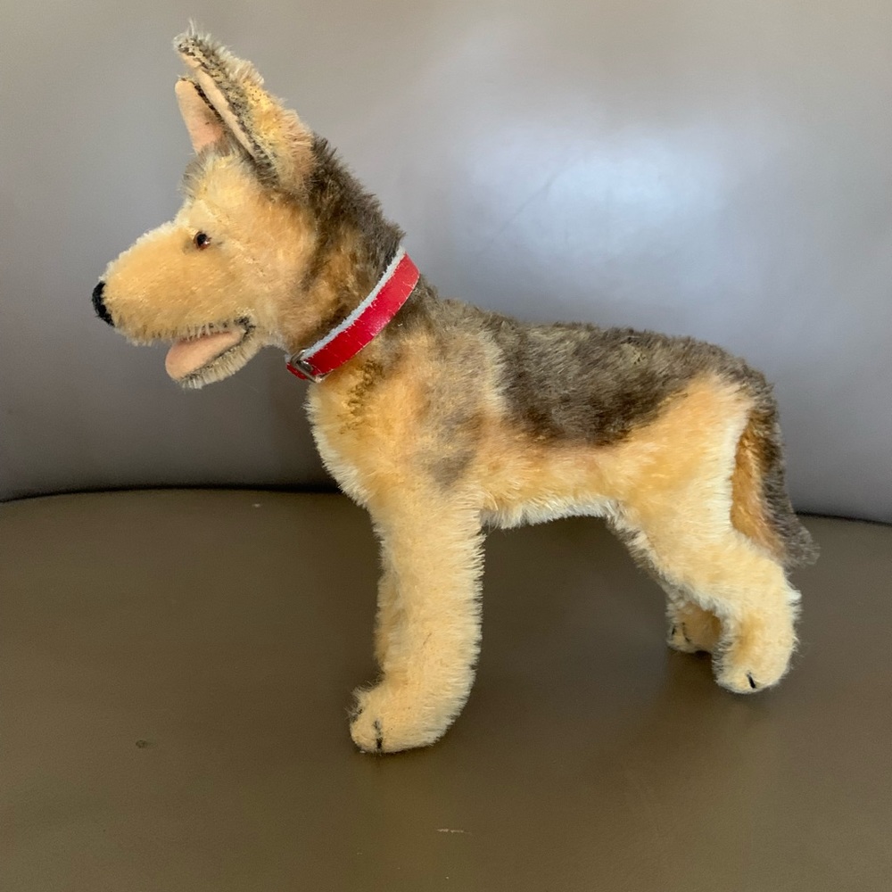 VTG GSD Mohair Steiff German Shepherd Dog Plush